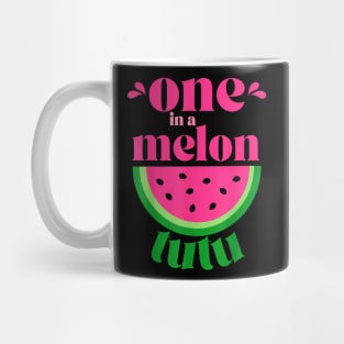 One In A Melon Tutu Watermelon  Family Matching Mug